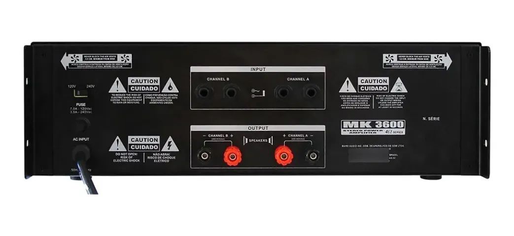 Amplificador de potência Mark Audio MK 3600 - Foto 2
