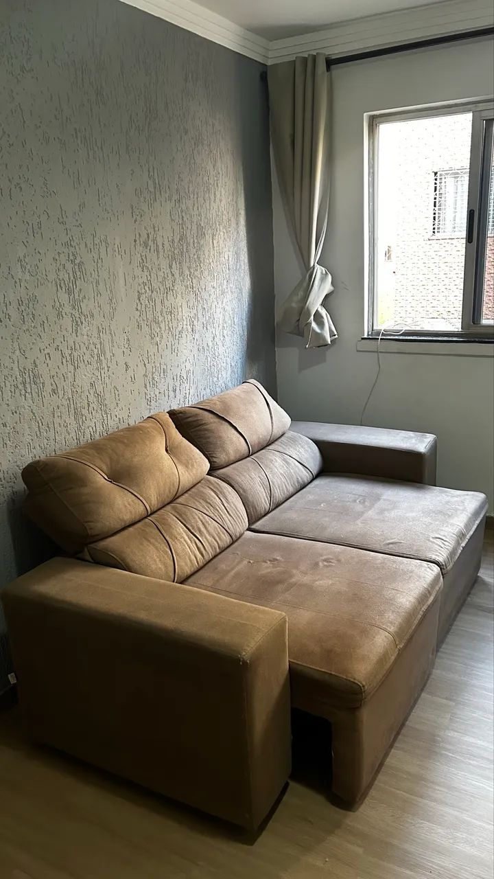 Sofá retrátil e reclinável 2 lugares 