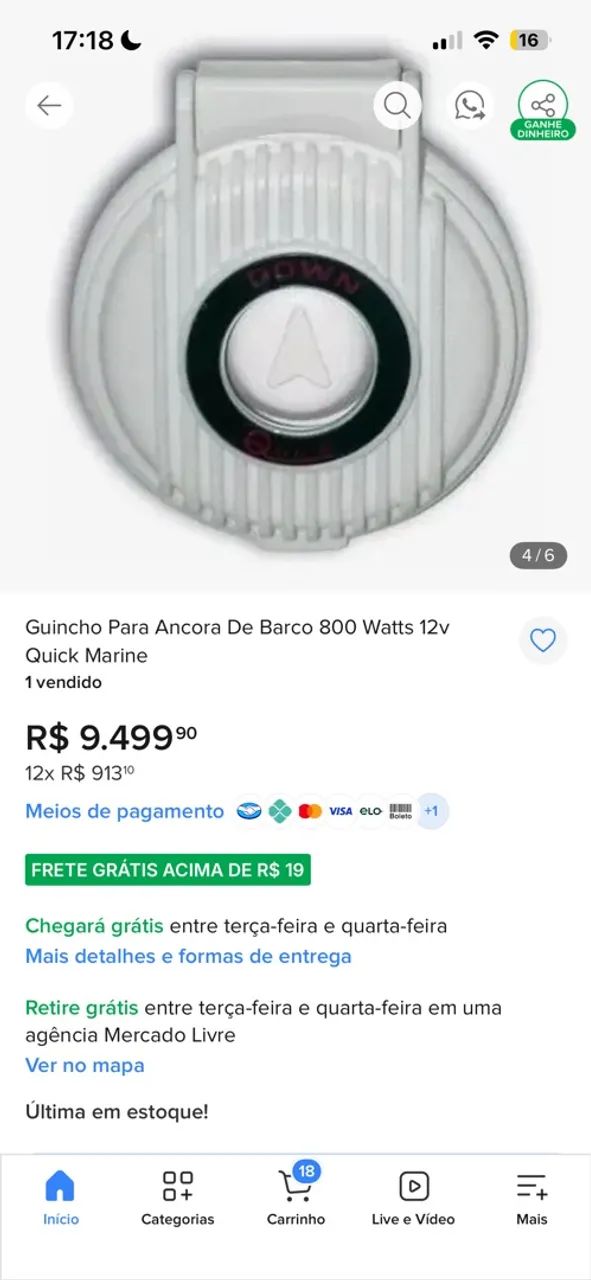 Guincho para âncora.  - Foto 3