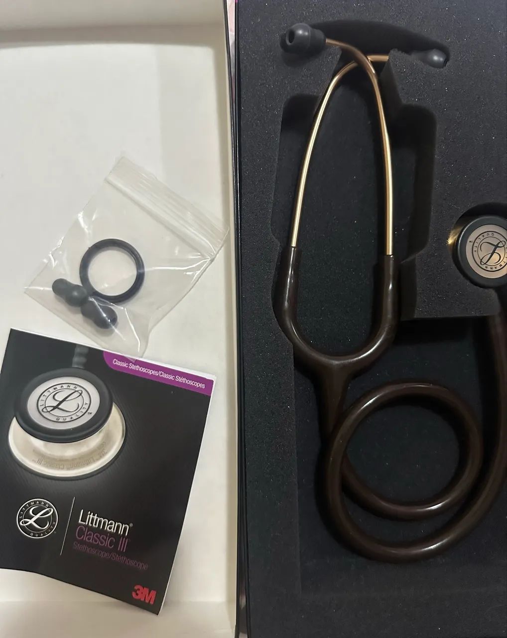 Estetoscópio 3m Littmann Classic ||| cor chocolate  - Foto 3
