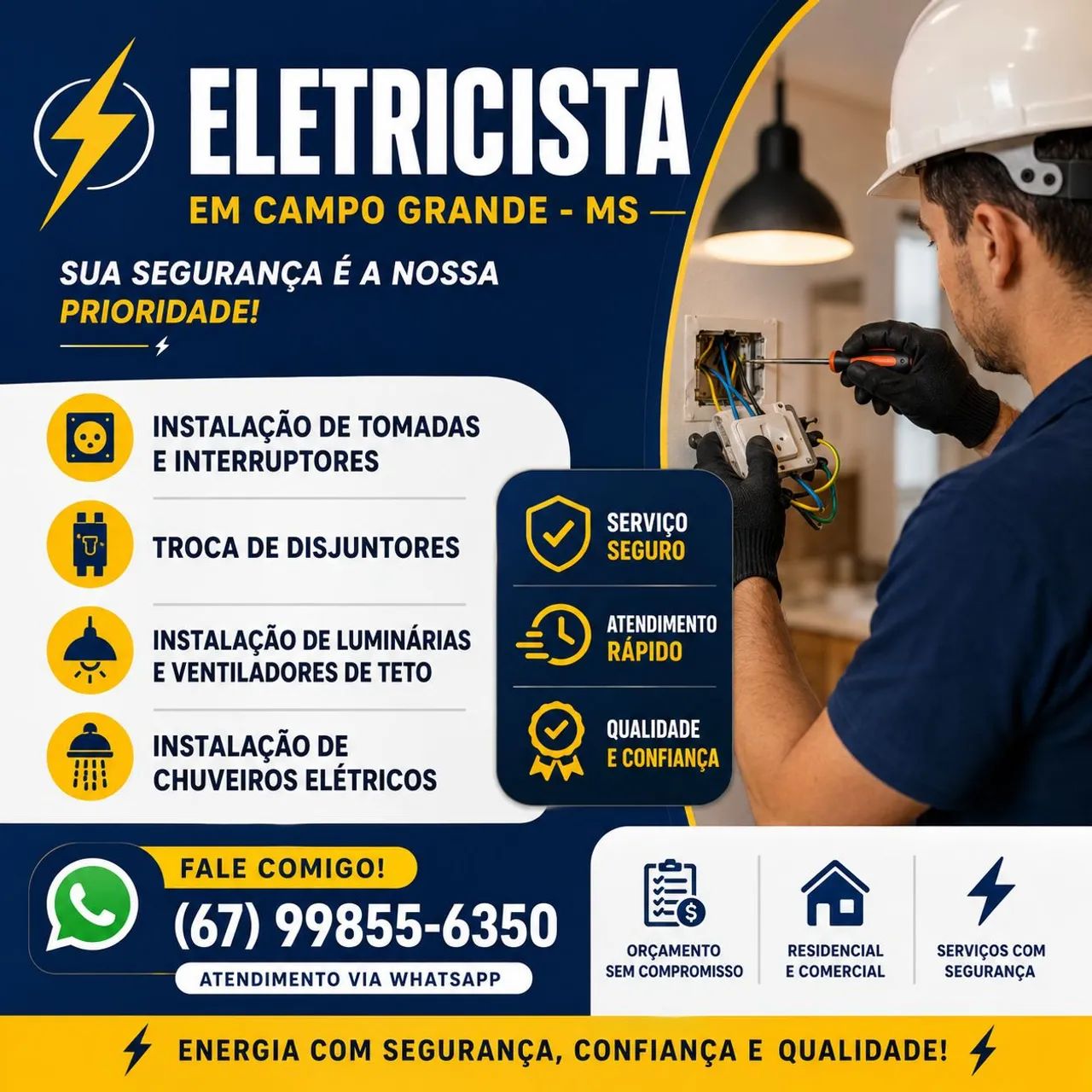 Eletricista em Campo Grande 