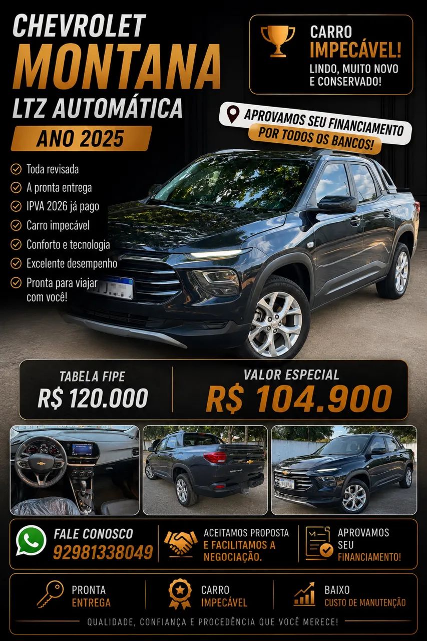 Chevrolet Montana MONTANA LTZ 1.2 Turbo Flex 12V 4p Aut. 2025