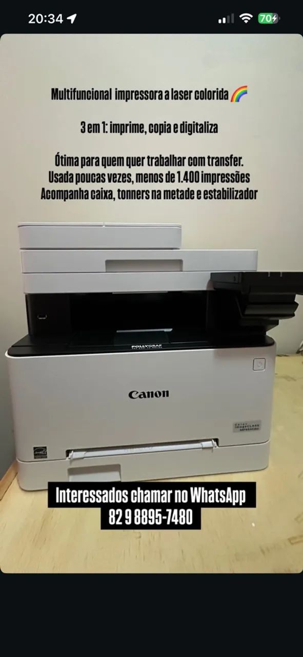 Impressora laser colorida A4 