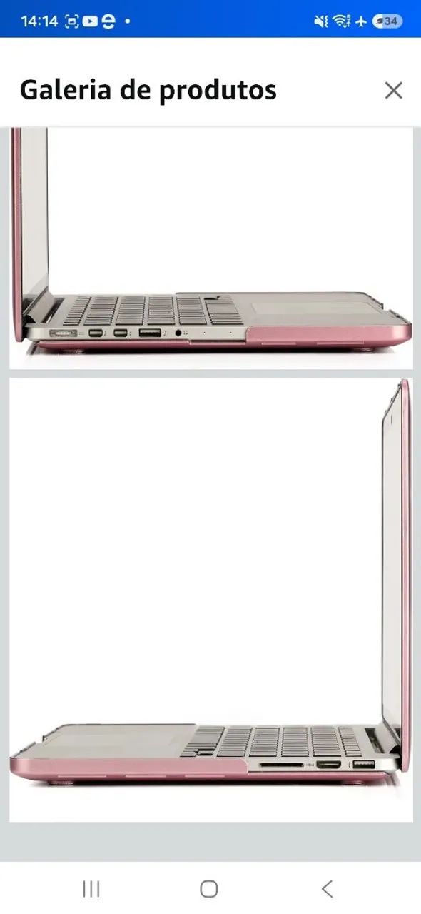 Capa rígida (de policarbonato) + película MacBook Pro 13" Retina (modelos A1425 e A1502) - Foto 5