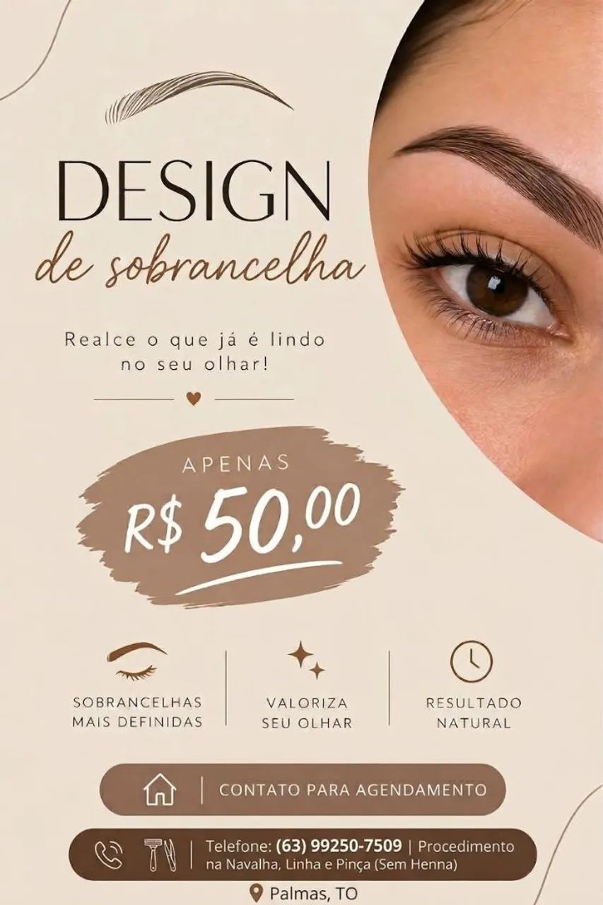 Design de sobrancelhas + bulço 