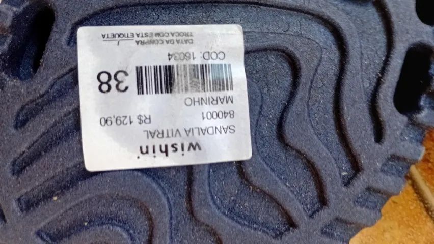 SANDÁLIA VITRAL MARINHO MARCA WISHIN  - Foto 2