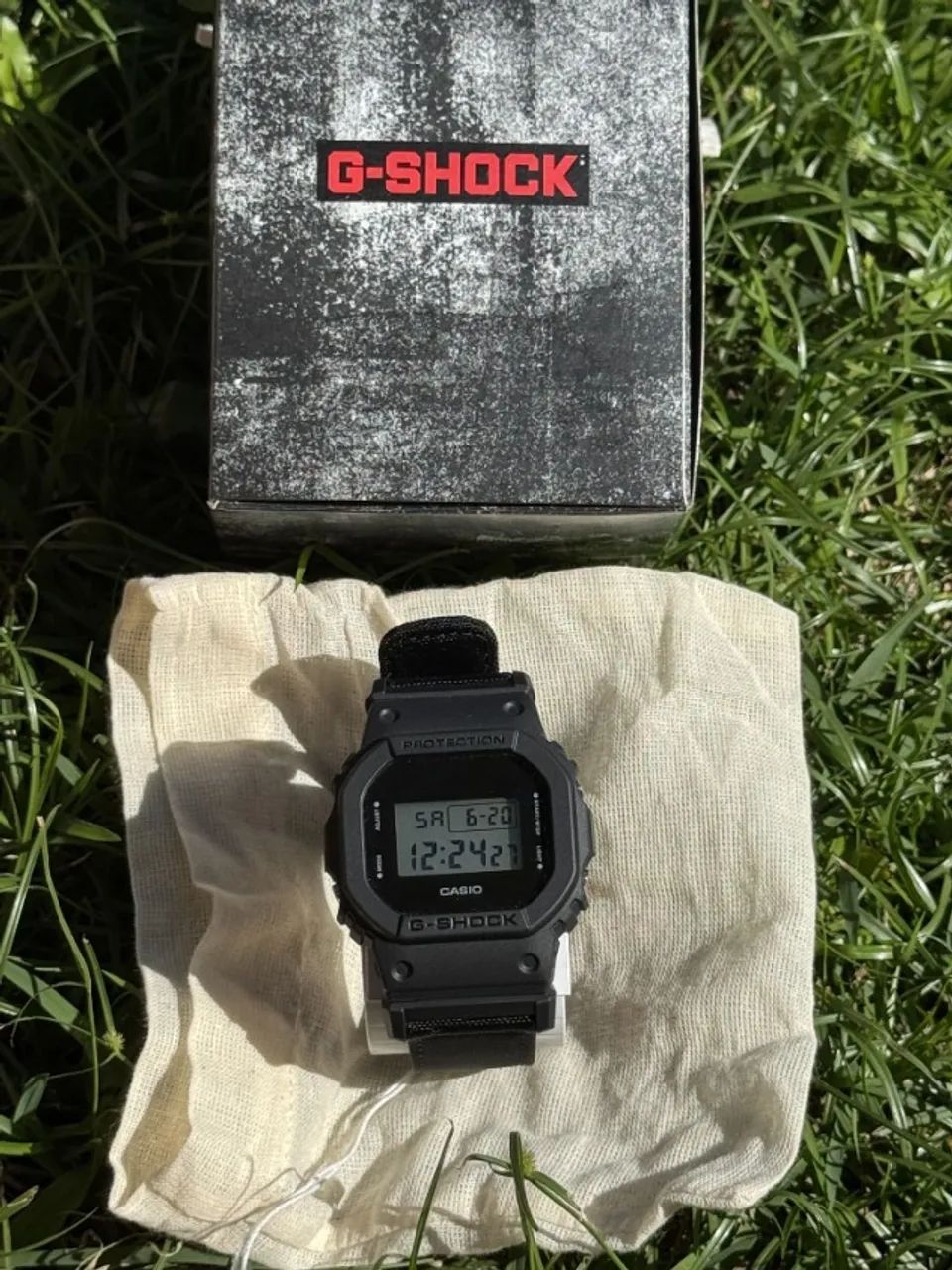 Relogio Casio G-shock Dw-5600 com pulseira de nylon - Foto 2
