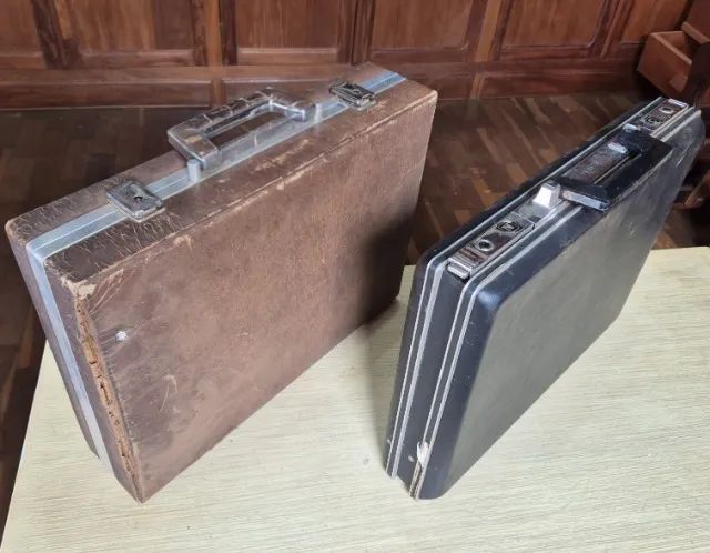 Pastas de couro para documentos anos 70