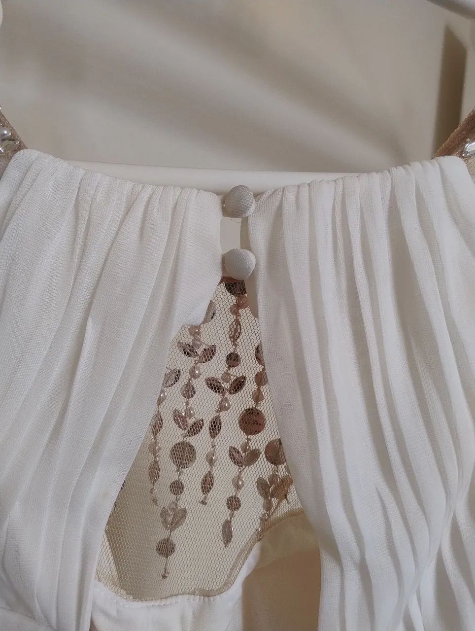 Vestido offwhite casamento cívil  - Foto 3