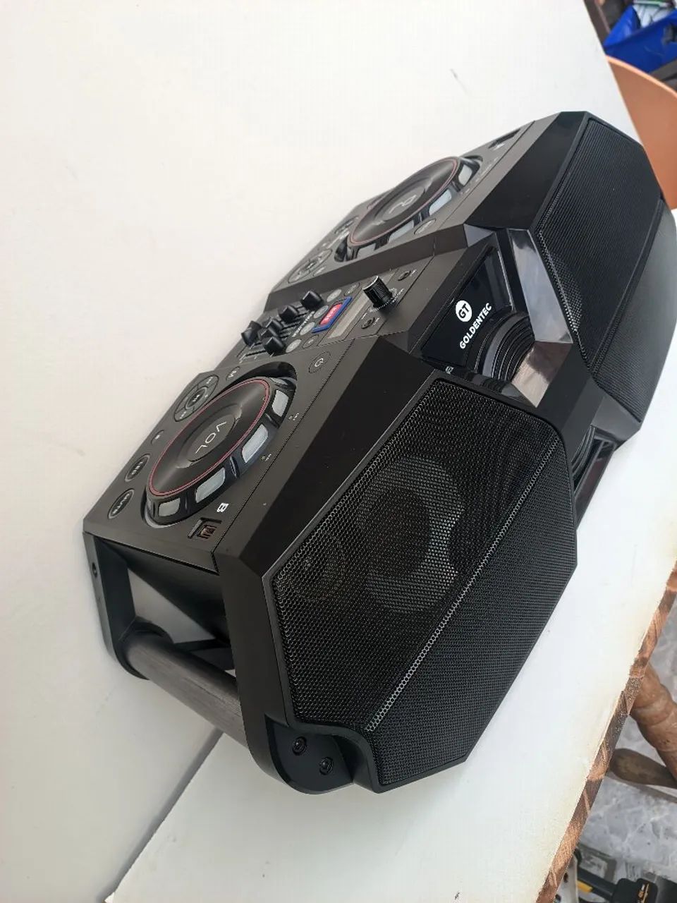 Caixa de som bluetooth DJ goldentec - Foto 3