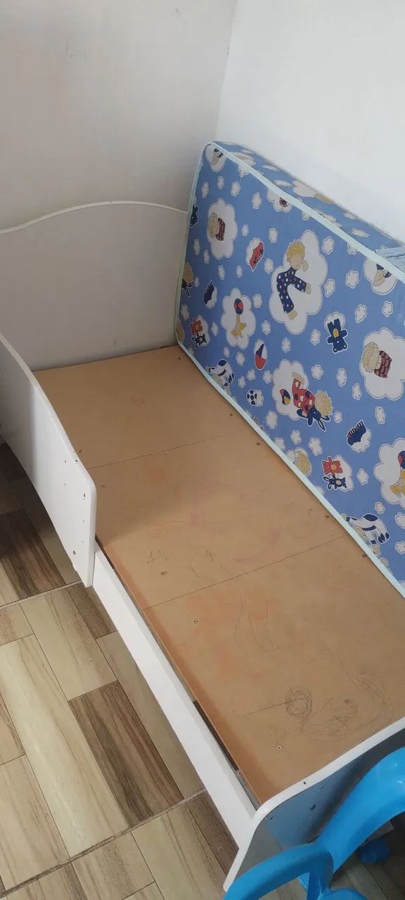 Berço 3 em 1 + colchão  - Foto 2