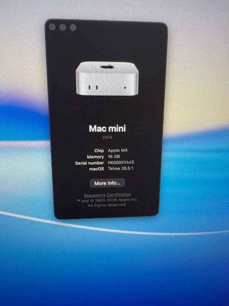 Mac mini M4 - 16GB RAM + 256GB SSD | Muito conservado - Foto 3