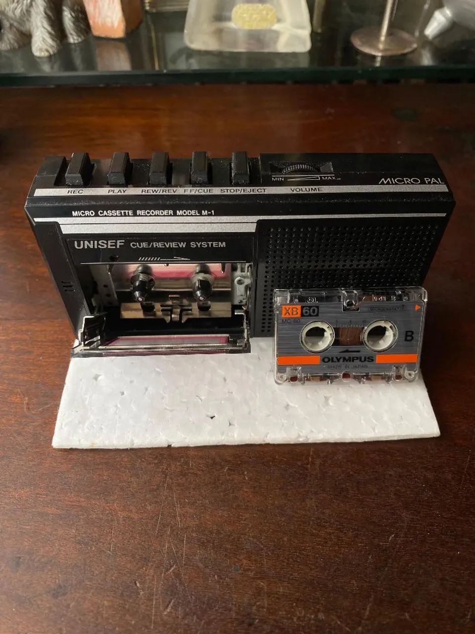 Gravador antigo microcassette unisef (Japan) (ref:349) - Foto 2