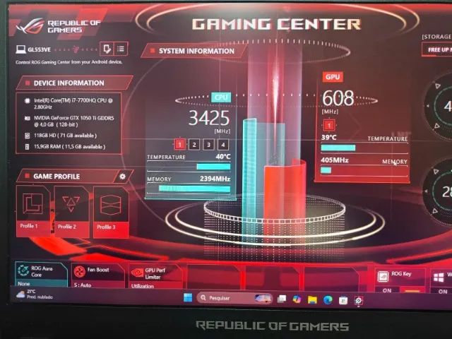 Notebook Gamer Asus Rog Strix Core i7 Com 16 GB De Ram e GTX 1050 - Foto 5