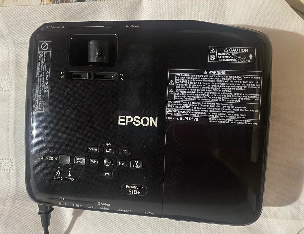 DataShow Epson S18+ - Excelente funcionamento e estado  - Foto 2