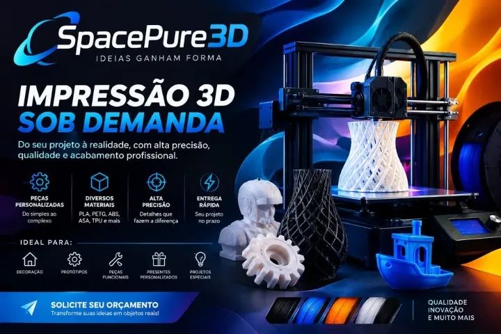 IMPRESSÃO 3D SOB DEMANDA | SpacePure3D