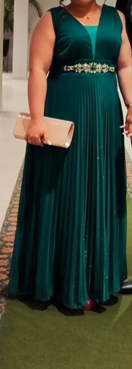 Vestido de festa verde esmeralda  - Foto 2