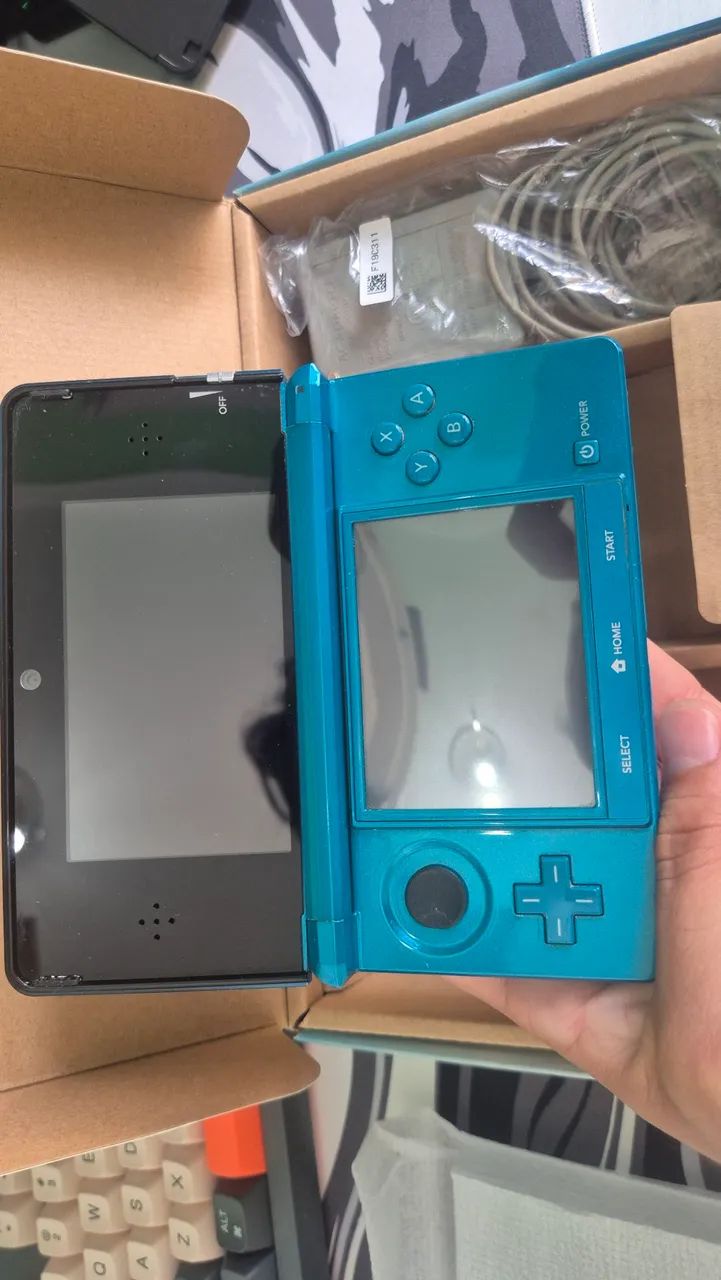 Nintendo 3ds Aqua Blue com base na Caixa - Foto 4