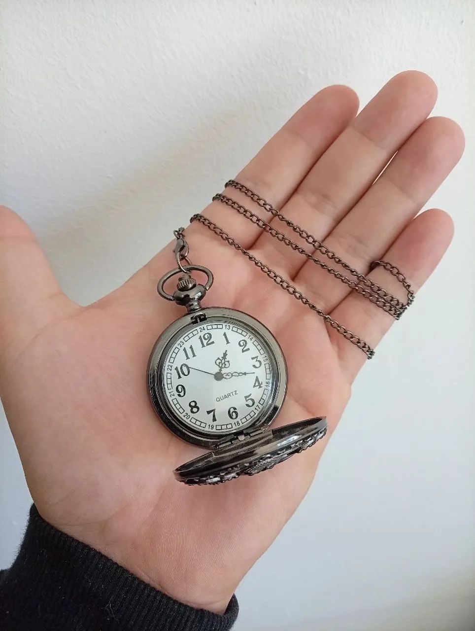 Relógio de bolso Quartz personalizado original Bateria - Foto 4