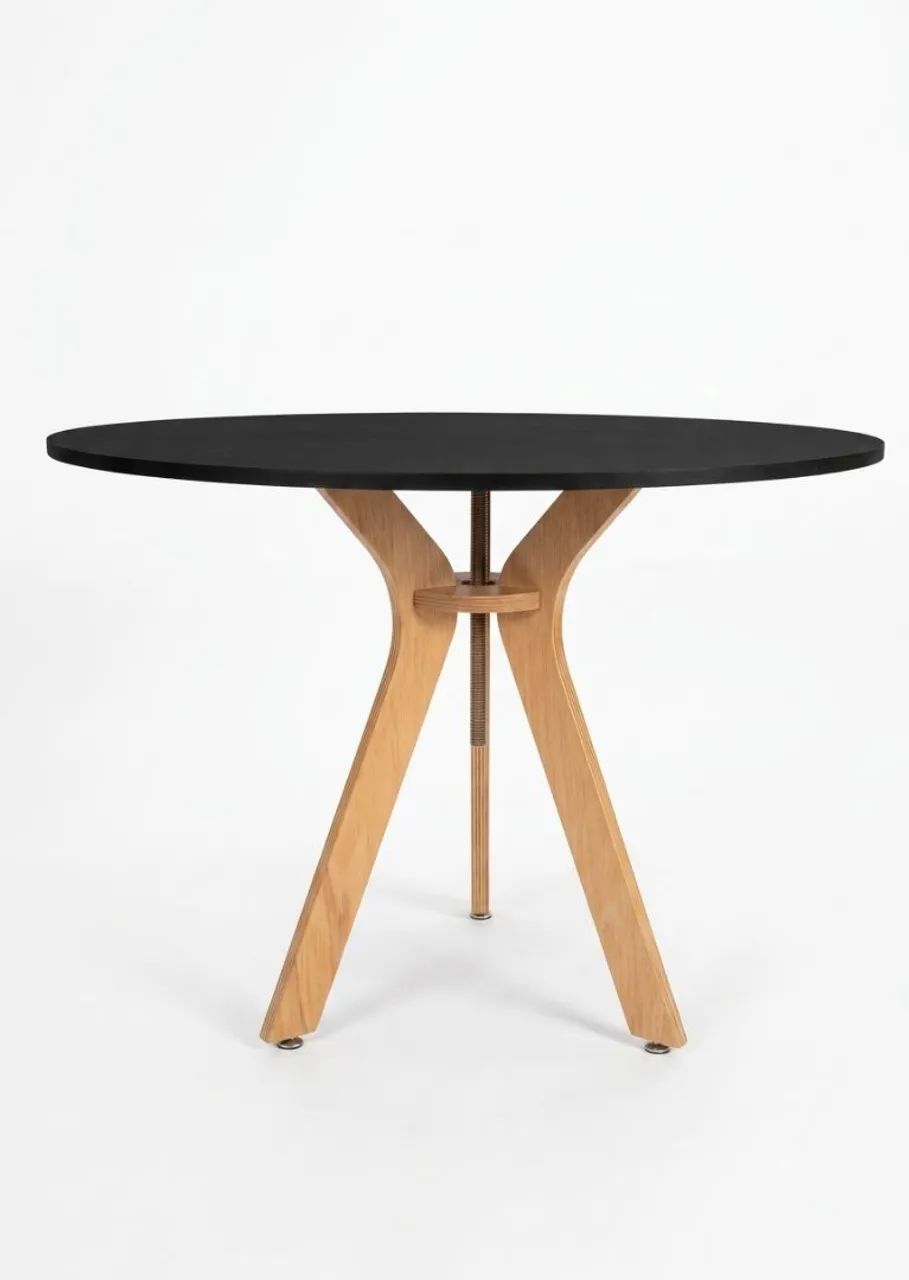 Mesa redonda, tampo MDF, pernas compensado naval 18mm