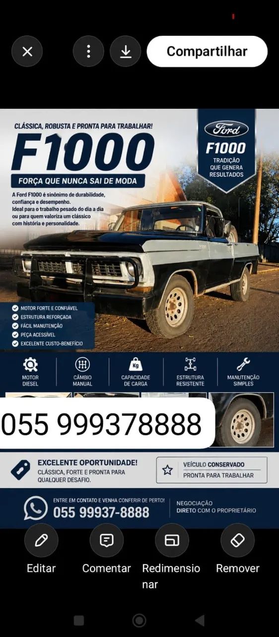 Ford F-1000 Super Diesel / Super Diesel Turbo 1985