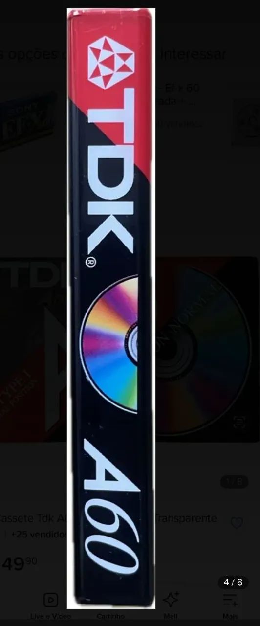 Fita Cassete TDK 60 - Foto 3