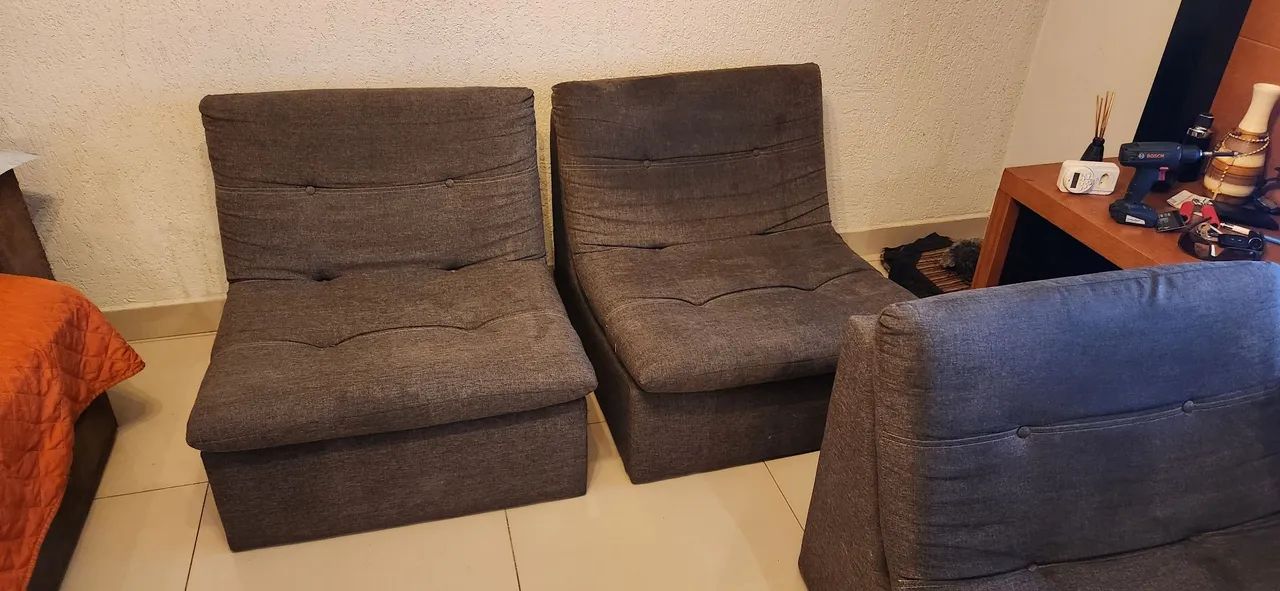Vendo lindo jogo de sofá em modulos da tok stok! - Foto 4