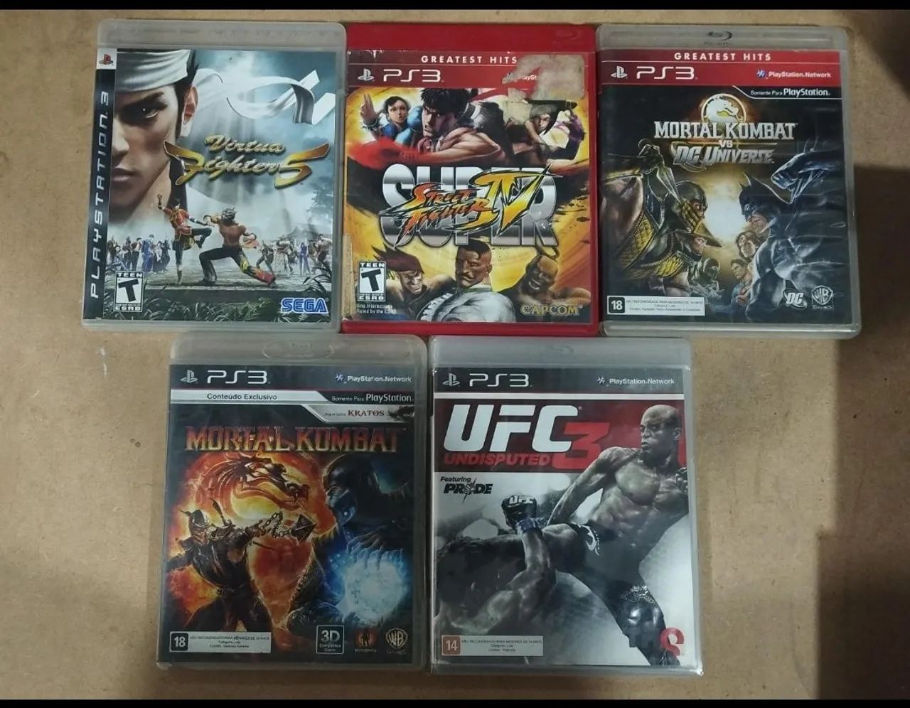 Combo de Luta PS3 Original 