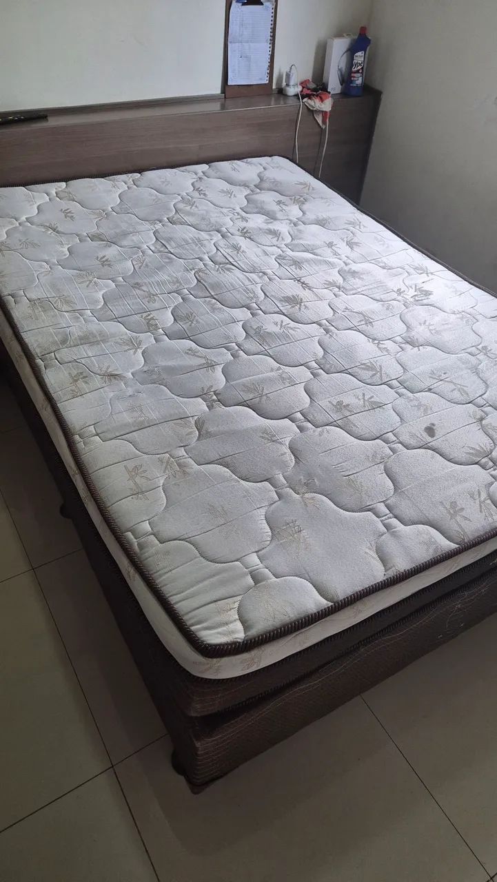Cama box casal com colchão Ortobom Magnyfic Molas Ensacadas - Foto 3