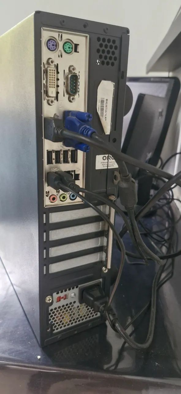 Computador i3-7100, 4giga RAM, HD 500 + monitor AOC 16 polegadas. - Foto 3