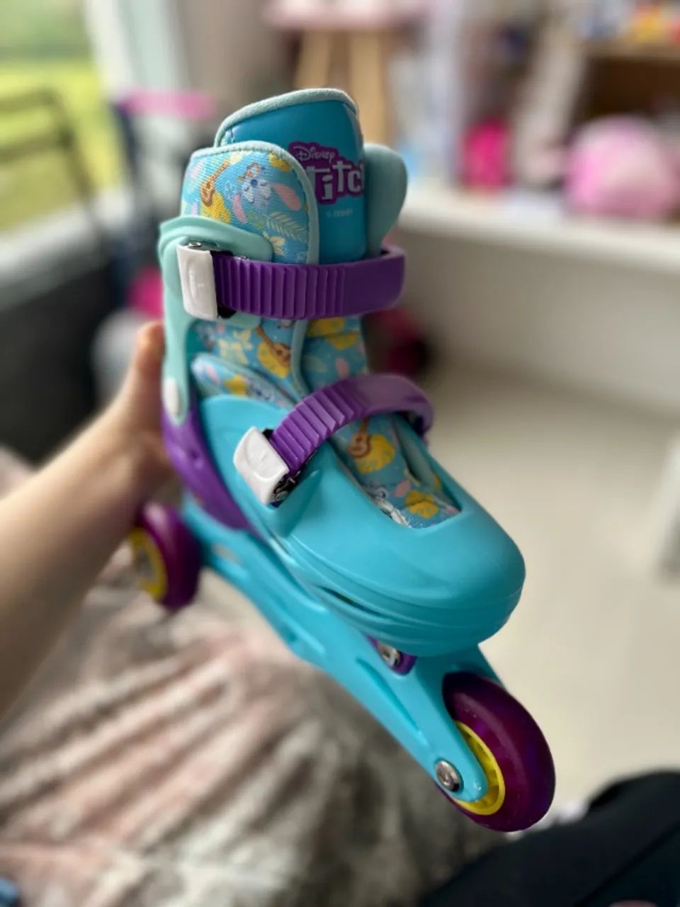 Kit de Patins Stitch - PERFEITO E SUPER NOVINHO - Foto 2