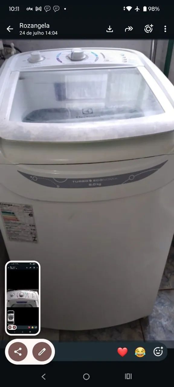 Máquina 8kg otimo estado funciona perfeitamente  - Foto 6