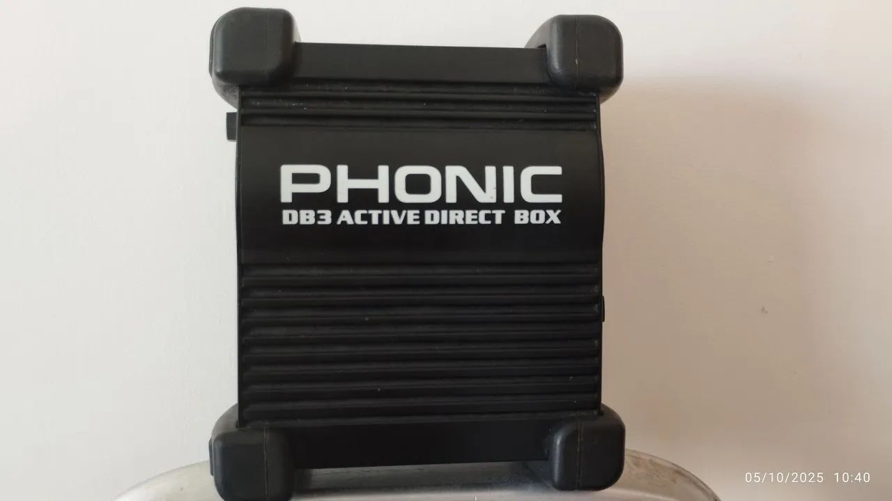 Direct Box Ativo Phonic DB3 Profissional Phantom Power
