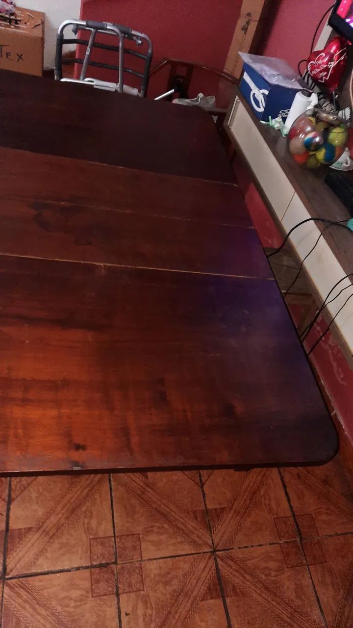 VENDO Mesa de  madeira antiga  - Foto 4