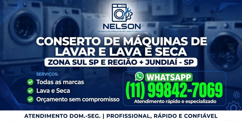 CONSERTO DE MAQUINAS DE LAVAR E LAVASECA