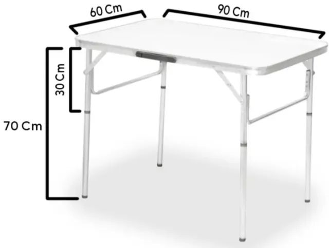 Mesa de camping 90 x 60cm - Foto 3
