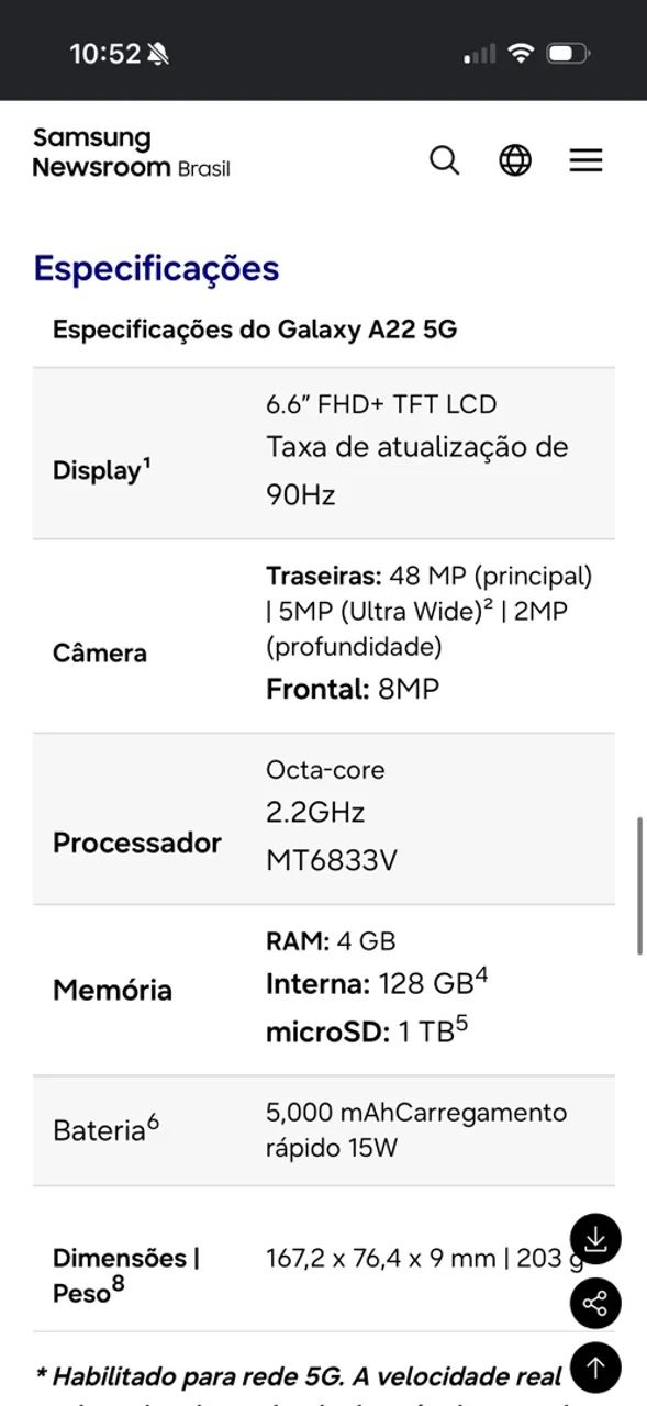 Samsung A22 5G 128GB - Foto 5