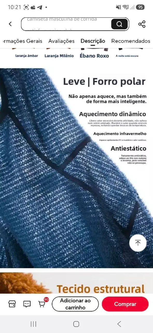 Fleece Técnico Ultraleve (Tipo AlphaDirect) - Foto 5