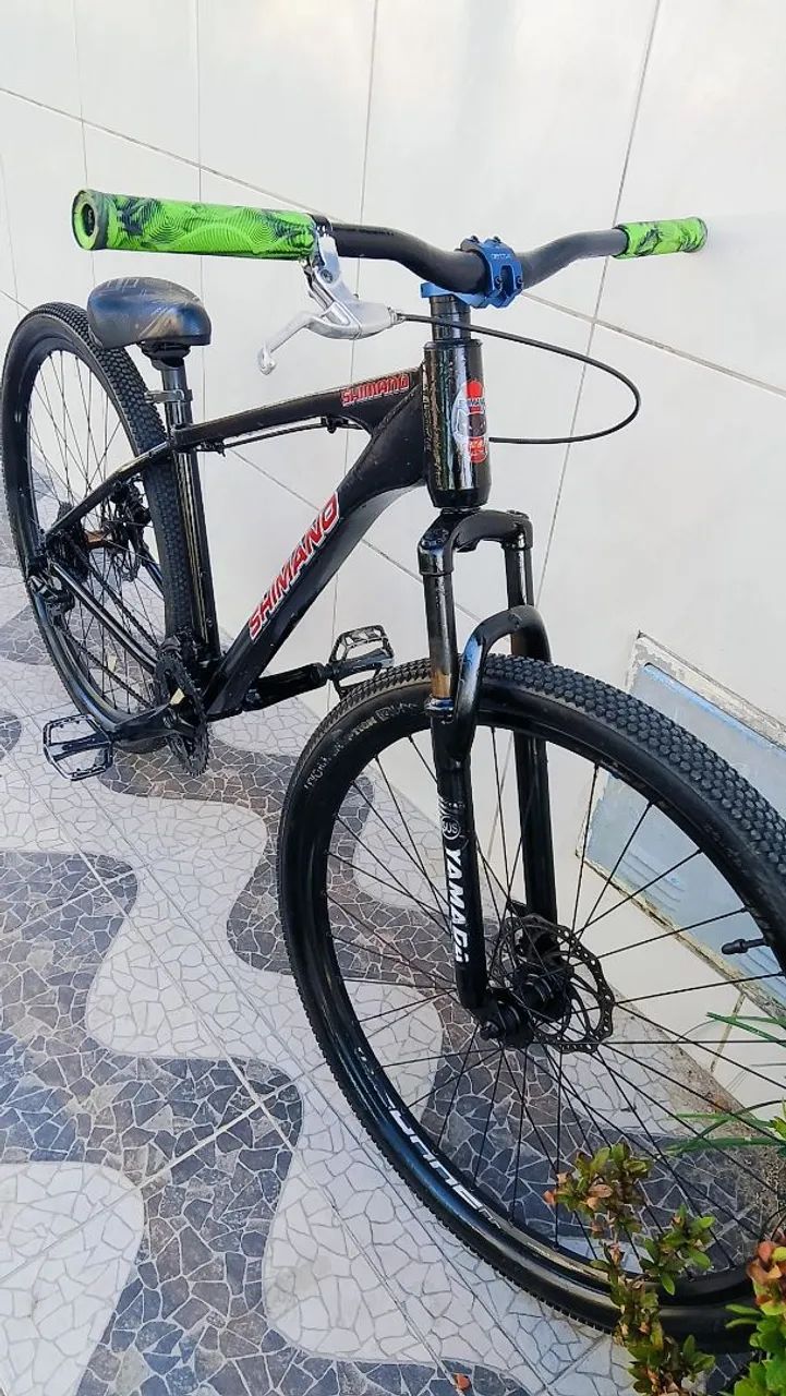 Bicicleta aro 29 quadro de alumínio completo com freio a disco  - Foto 5