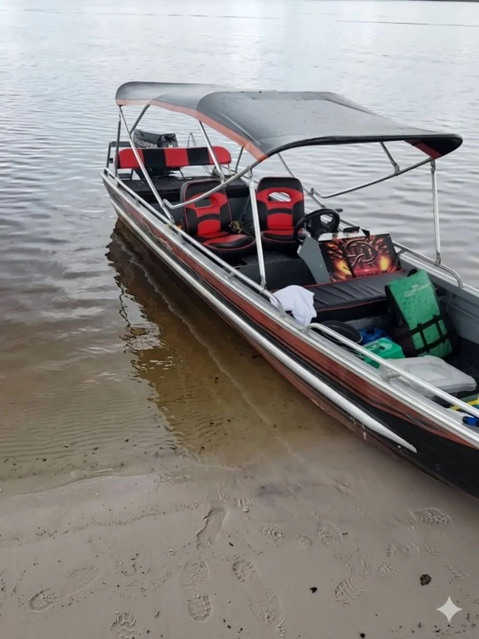 Lancha de Pesca e Passeio com motor 40hp Mercury - Foto 2