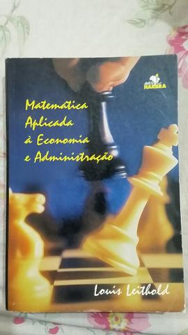 Matemática Aplicada à Economia e Administração