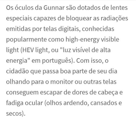 Óculos Importado Gunnar para Gamer, Programadores e Mobile - Foto 5