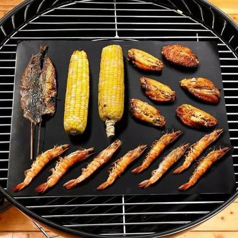 Grill Chapa Manta Antiaderente Teflon Grelha Para Churrasco - Foto 5