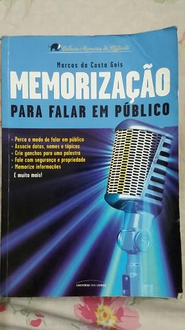 Livro Memorização para falar em publico