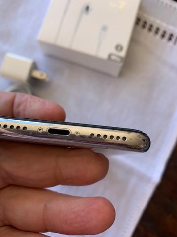 IPhone X 256GB Silver - praticamente sem uso - novissimo - completo - Foto 3