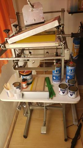 Serigrafia Máquina de Impressão Cilíndrica, pronta para começar já com os materiais - Foto 4