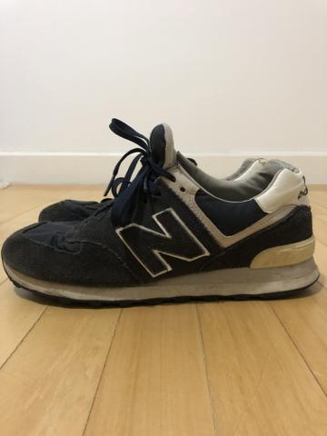 Tênis new balance azul escuro 574