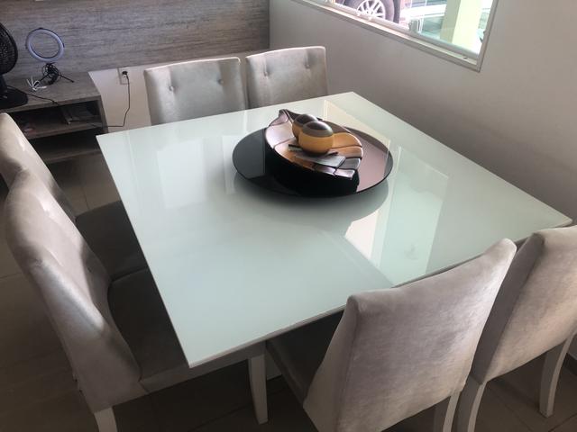 Vendo mesa de luxo com tampo giratório - Foto 3