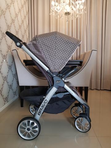 Kit Chicco Bravo Travel System com base isofix - Foto 3