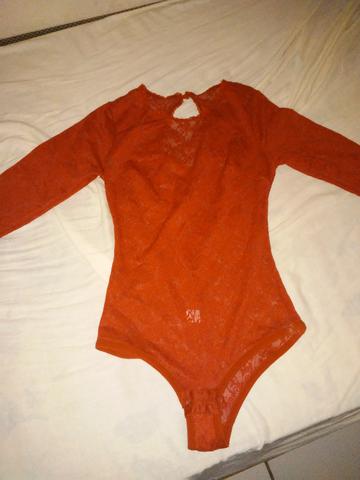 Body vermelho renda - Foto 3